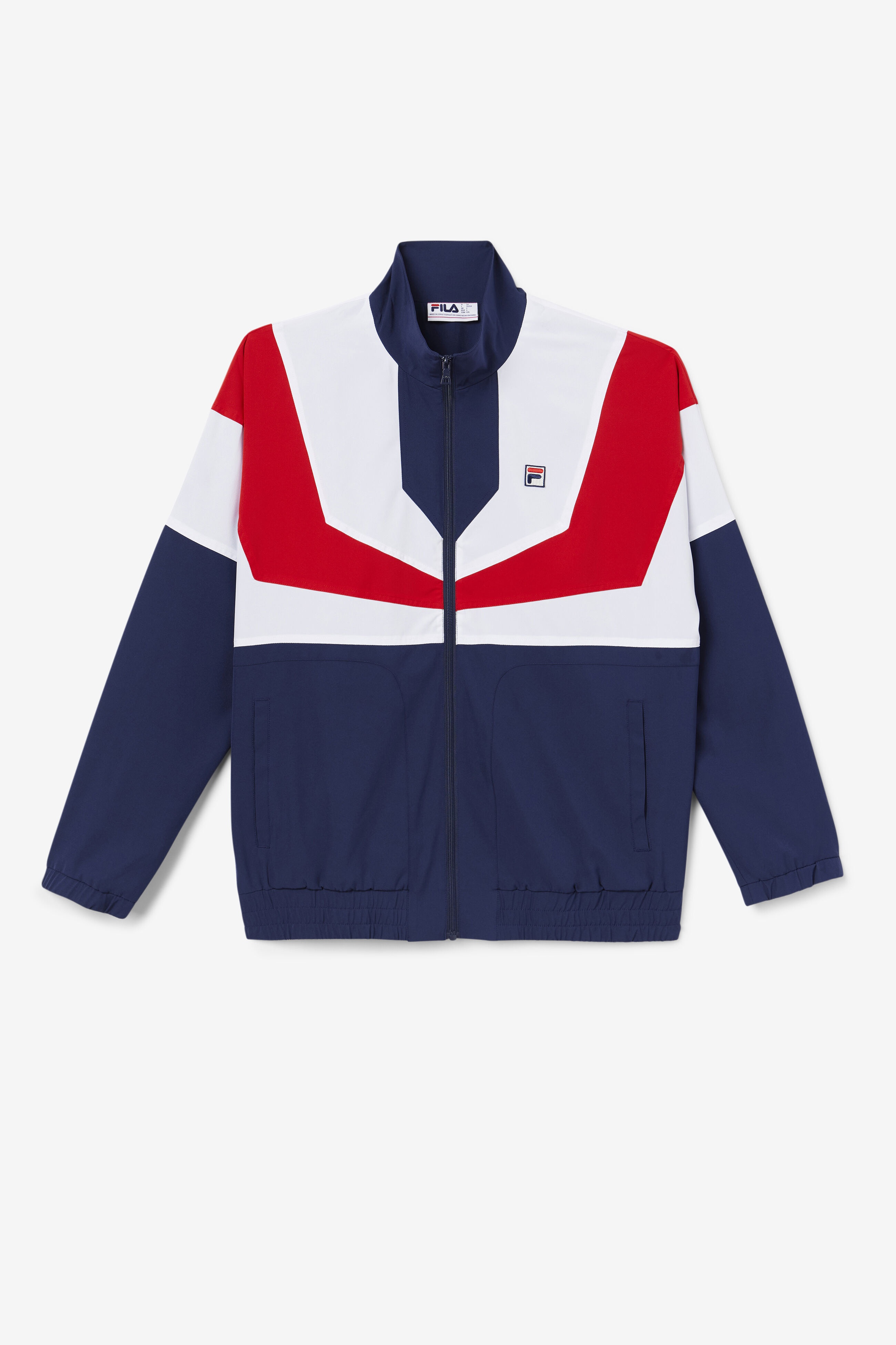 Amar Black, White, And Red Track Jacket | Fila LM23C619